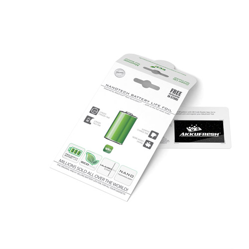AkkuFresh® Next Generation Nanotech Battery Life Foil - single package