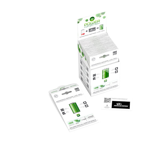 AkkuFresh® Next Generation Nanotech Battery Life Foil - small business package (50 pcs)