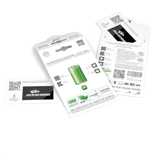 AkkuFresh® Next Generation Nanotech Battery Life Foil - double package